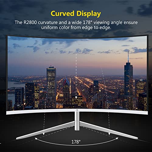 Z-Edge 24" Curved Gaming Monitor | Full HD, 75Hz Refresh, Eye-Care