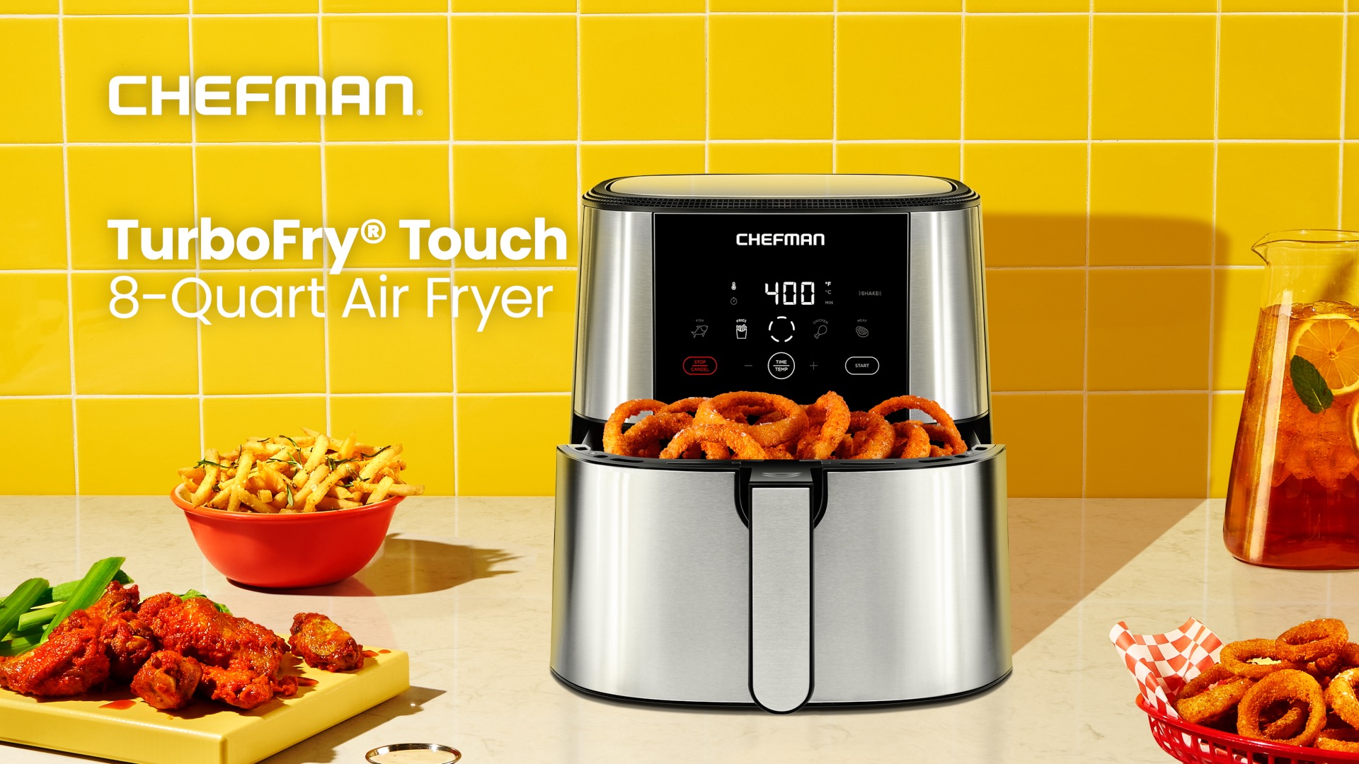 Chefman TurboFry® XL 8-Qt Digital Air Fryer Oven - Next-Gen Healthy Cooking