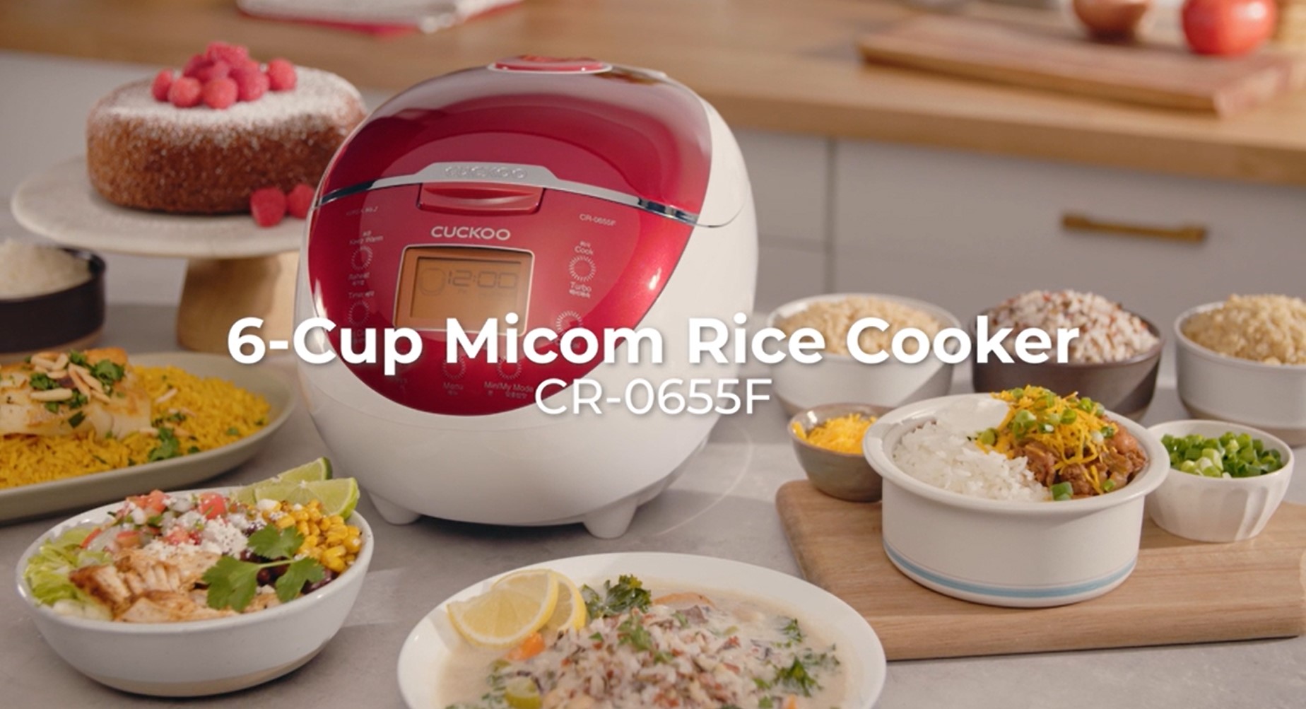 Cuckoo CR-0655F Fuzzy Logic Rice Cooker with 12 Menu Modes