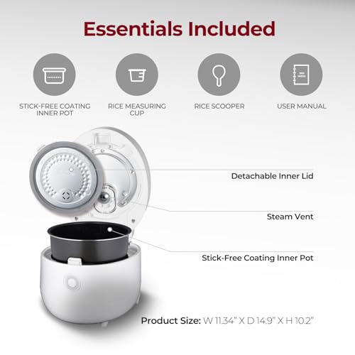 Cuckoo CR-0675FW 12-Cup Multi-Function Rice Cooker with Fuzzy Logic Technology