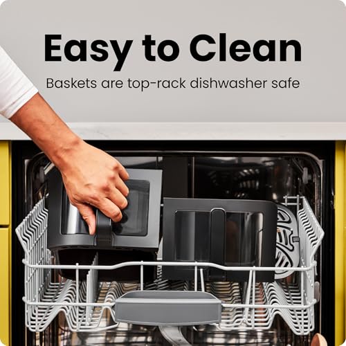 Chefman 6-Quart Dual Zone Air Fryer with Independent Baskets and Digital Controls