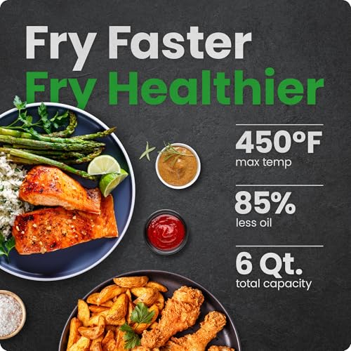 Chefman 6-Quart Digital Air Fryer with Hi-Fry Technology