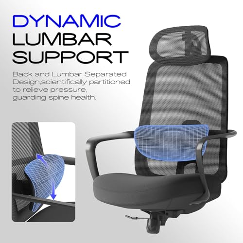 Ergonomic High-Back Office Chair with Enhanced Comfort and Support