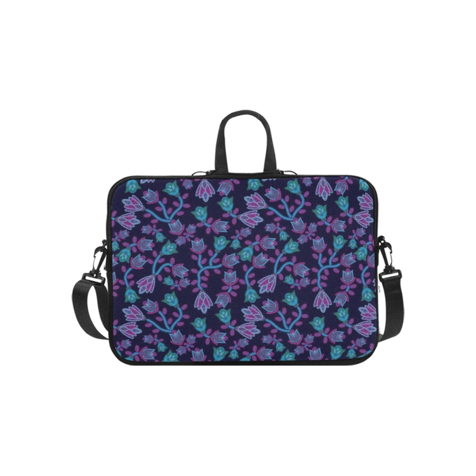Elegant Beaded Neoprene Laptop Handbag