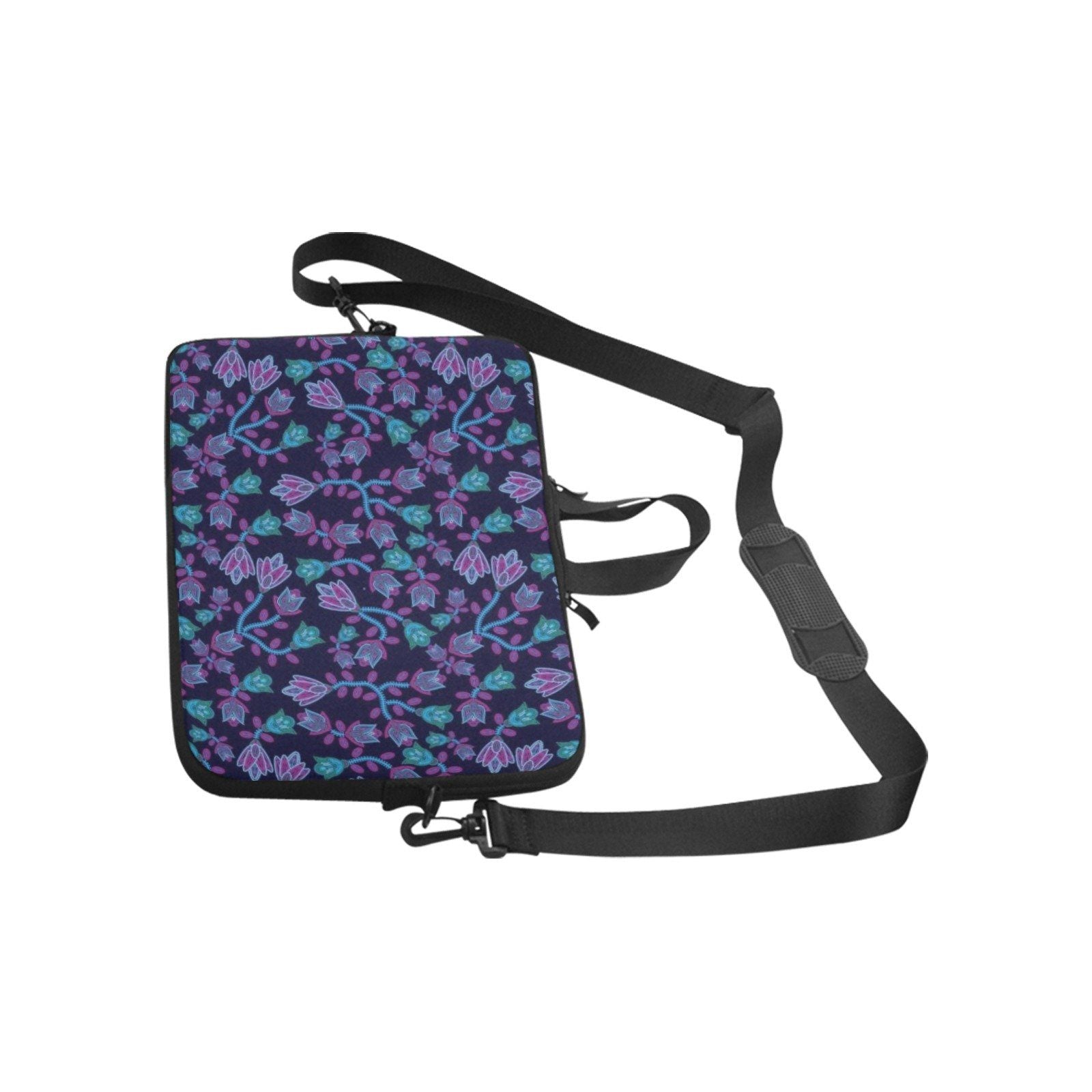 Elegant Beaded Neoprene Laptop Handbag