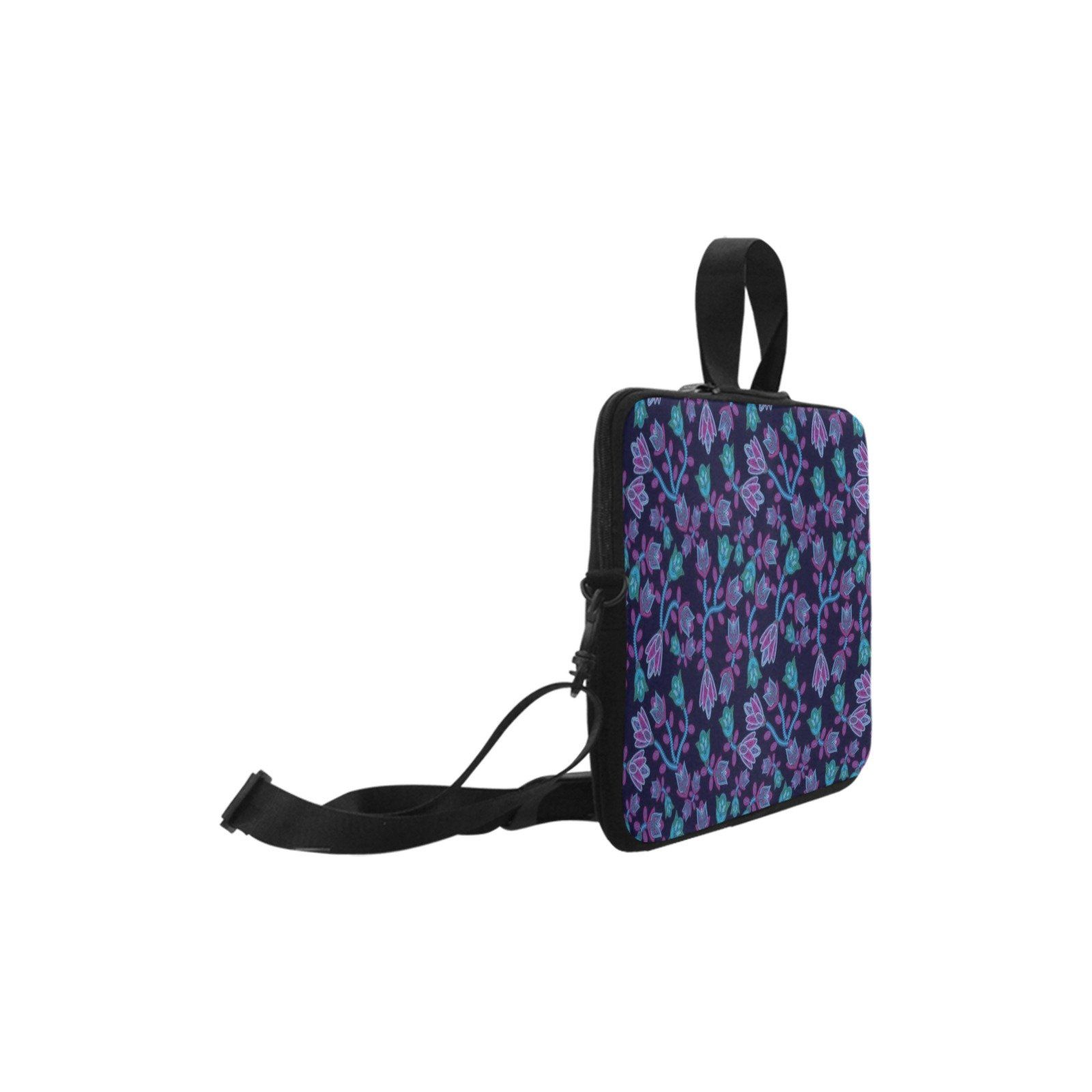 Elegant Beaded Neoprene Laptop Handbag
