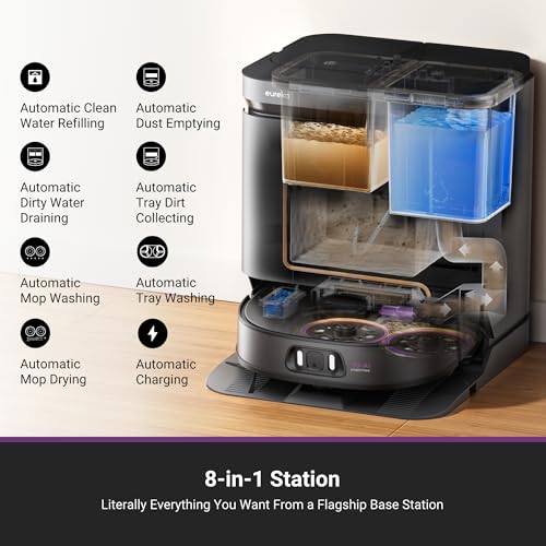 Eureka J15 Pro Ultra Robot Vacuum and Mop with Self-Emptying Base