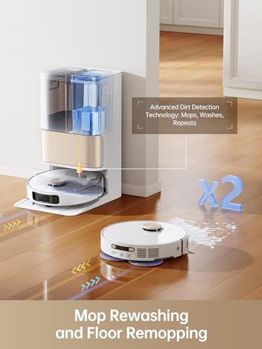 Dreame L10s Pro Robot Vacuum and Mop, Ultra Heat Cleaning, 7000Pa Suction