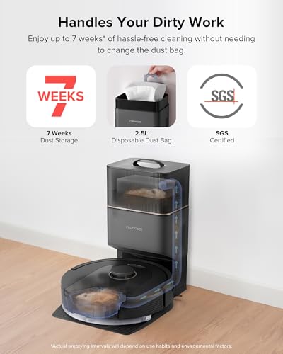 Roborock Q5 Pro+ Self-Emptying Robot Vacuum and Mop with Advanced LiDAR
