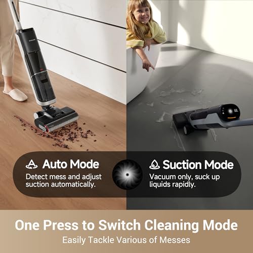 dreame H14 Wet Dry Vacuum Cleaner: 180° Flat Reach, Powerful Suction, Smart Floor Cleaning