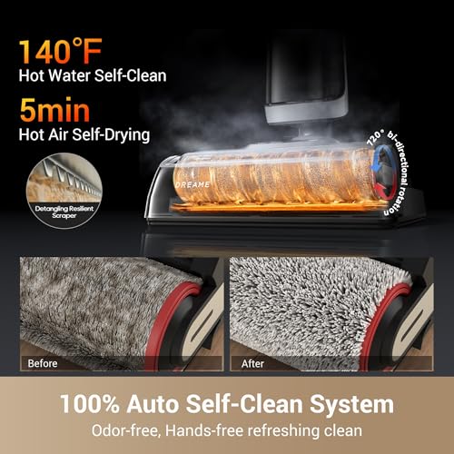 dreame H14 Wet Dry Vacuum Cleaner: 180° Flat Reach, Powerful Suction, Smart Floor Cleaning