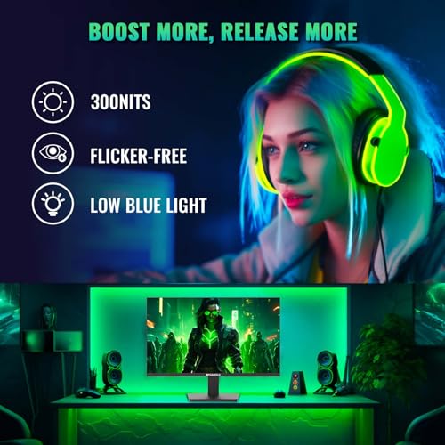 SANSUI 27" FHD 1080P Gaming Monitor with 165Hz, 1ms Response, AMD FreeSync