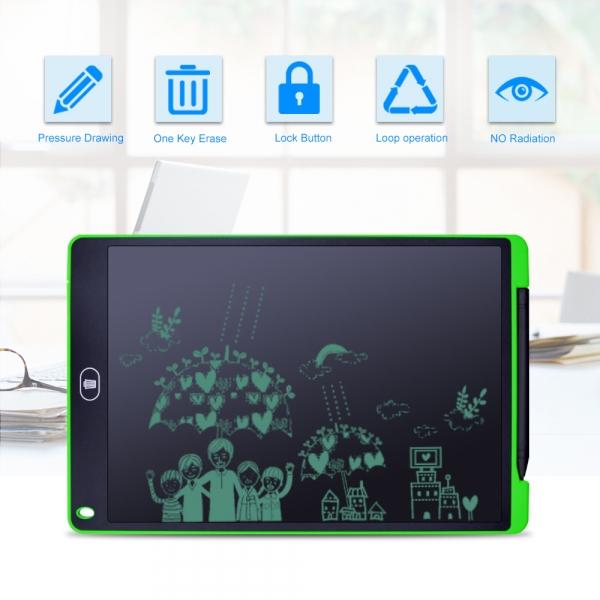 12 Inch LCD Writing Tablet with Mouse Pad and Ruler