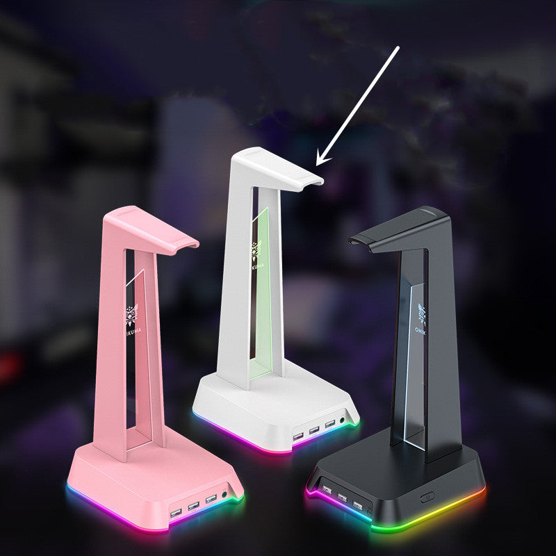Stylish RGB Illuminated Headphone Stand with Detachable Display - ST2