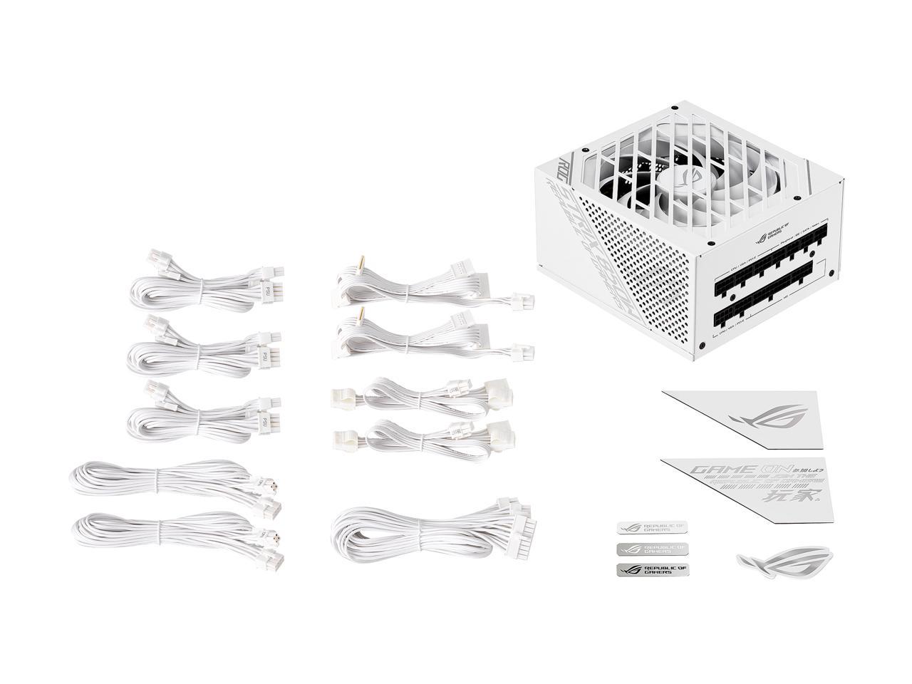 ASUS ROG STRIX 850W White Edition Power Supply - Enhanced Cooling, Efficiency, and Silence