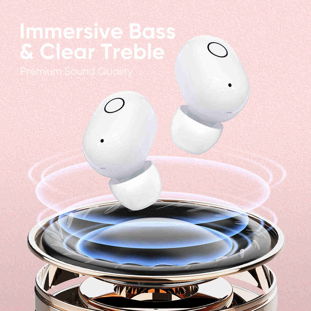 Premium Wireless TWS Earbuds with Enhanced Bass and Touch Controls
