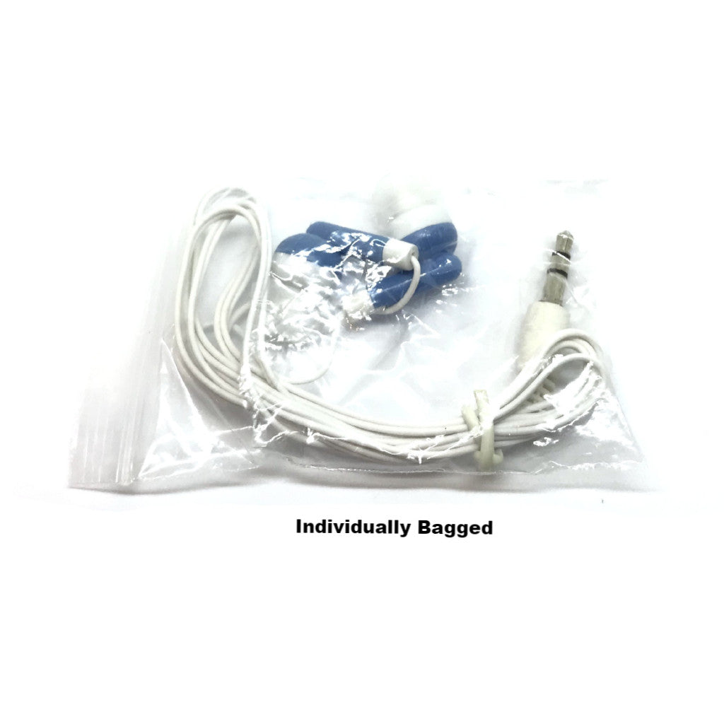 Blue Stereo Earbud Headphones - Premium Sound for All Devices