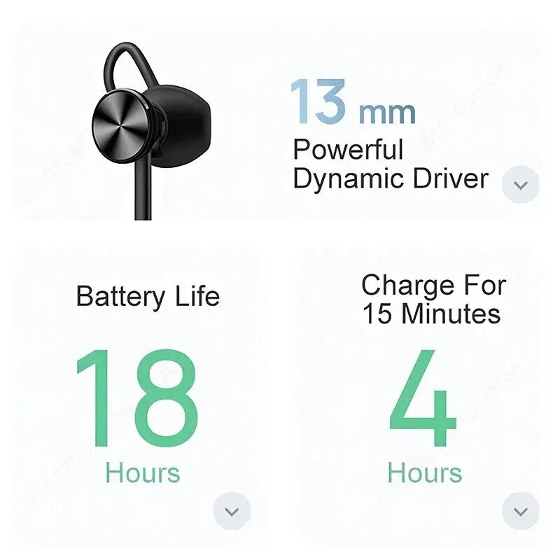 Huawei FreeLace Lite Bluetooth Earbuds with AI Noise Reduction