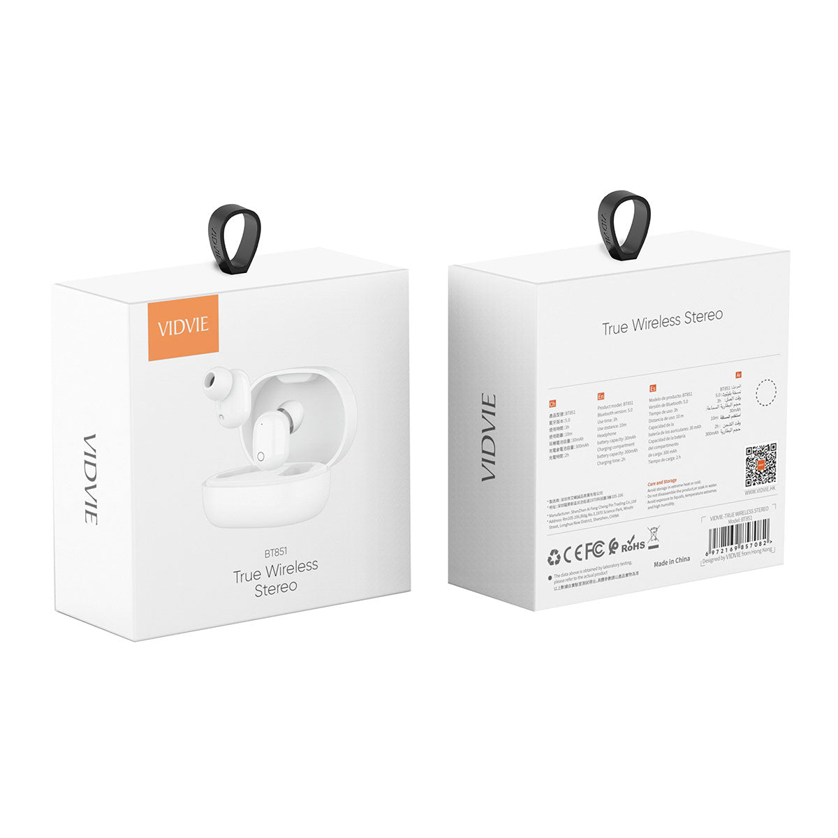 Premium Wireless TWS Earbuds with Enhanced Bass and Touch Controls