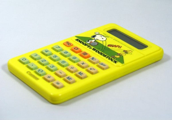 Snoopy Vintage Electronic Pocket Calculator (LC-402) - New & Sealed