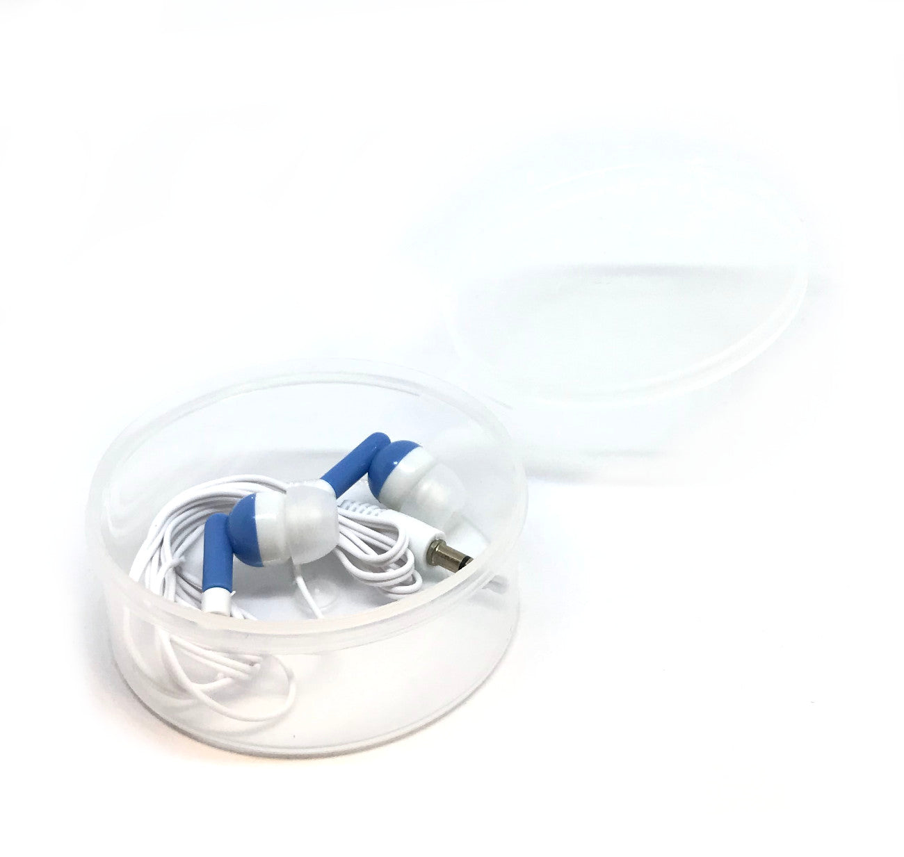 Blue Stereo Earbud Headphones - Premium Sound for All Devices
