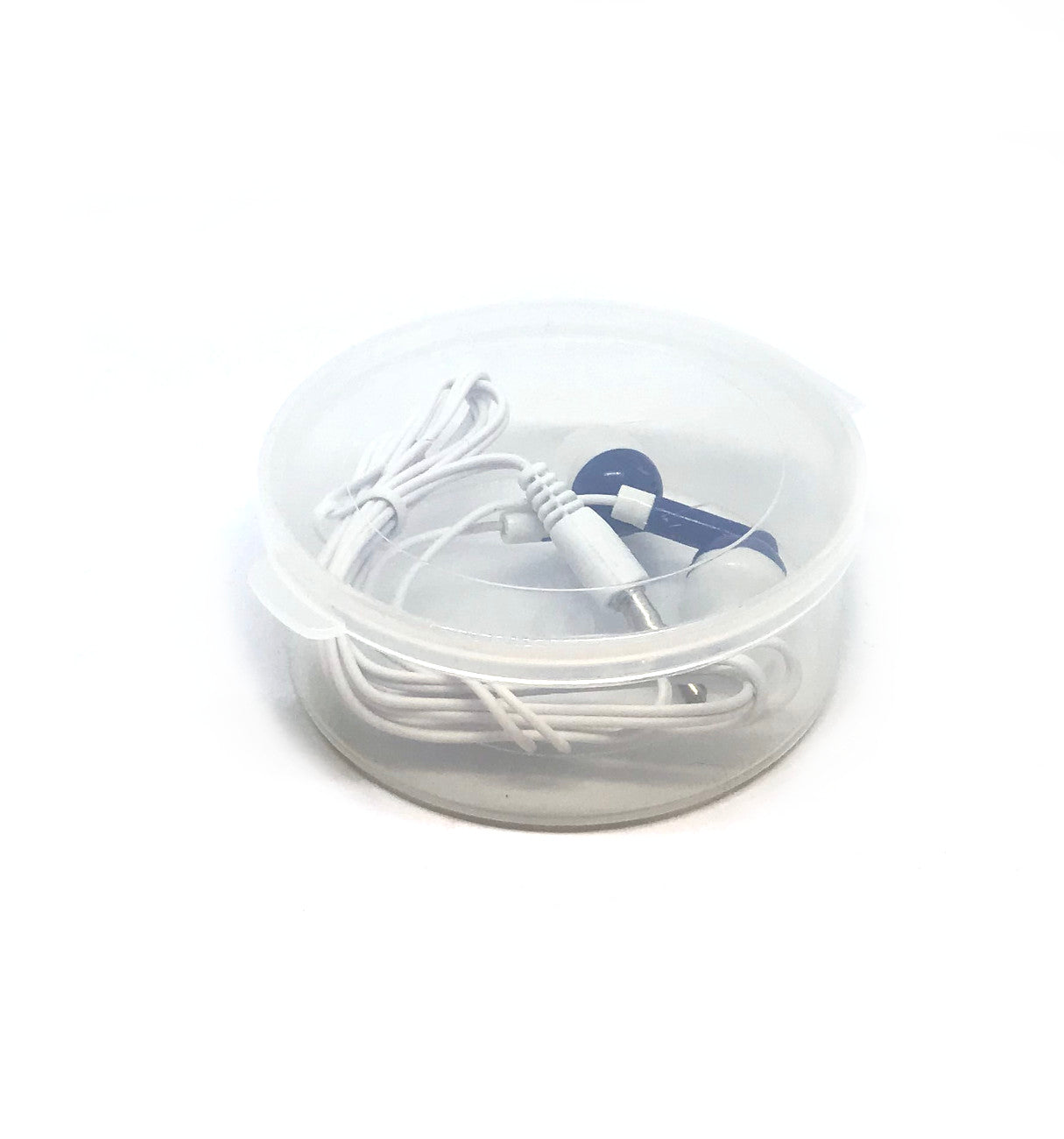 Premium Navy Blue Stereo Earbuds with Comfort and Clarity