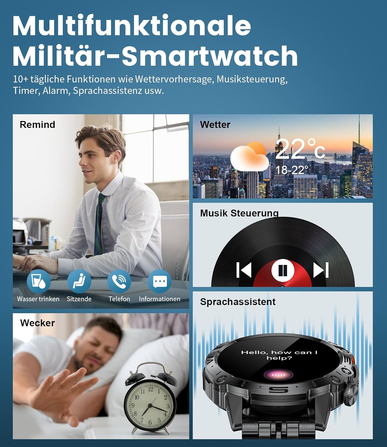 Nektom K60 Rugged Smartwatch with AMOLED Display