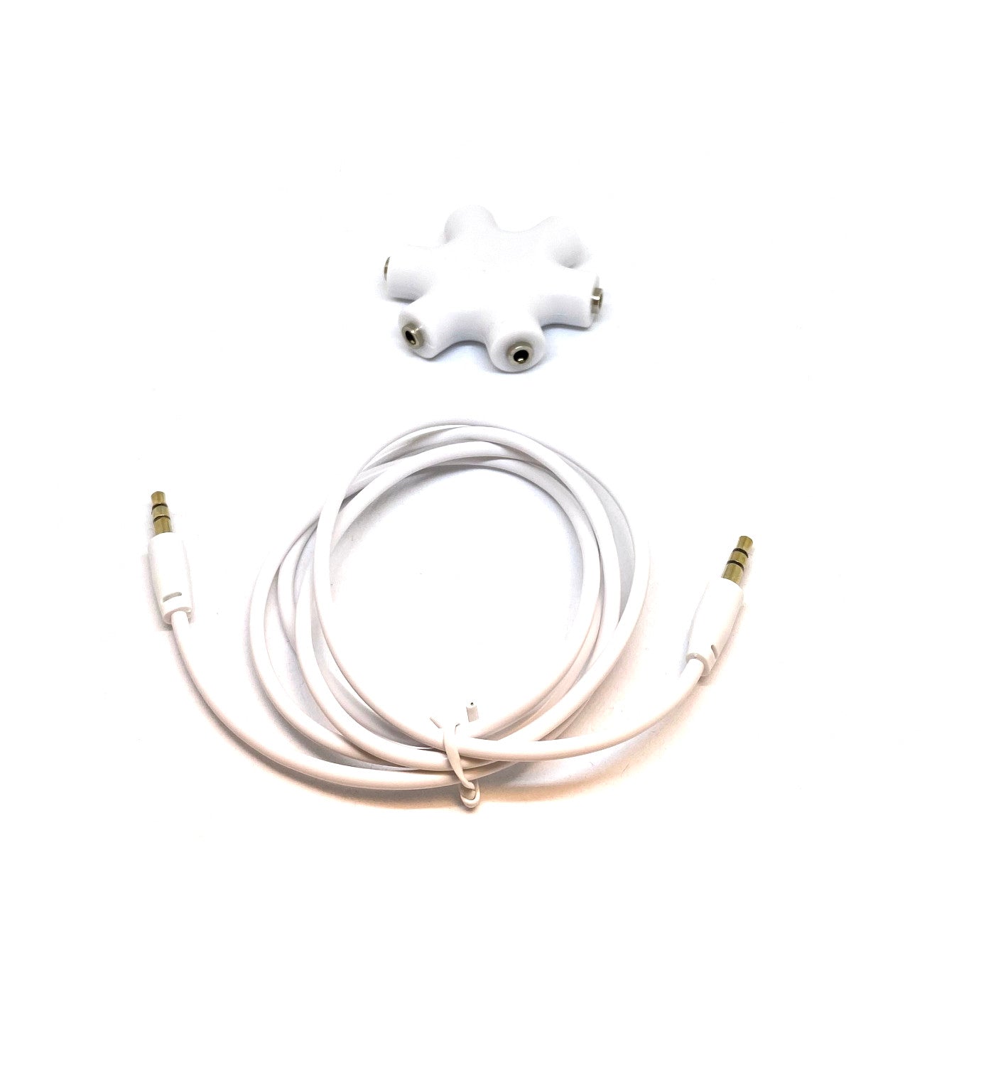 5-Port Audio Splitter with 3ft Cord for Enhanced Connectivity