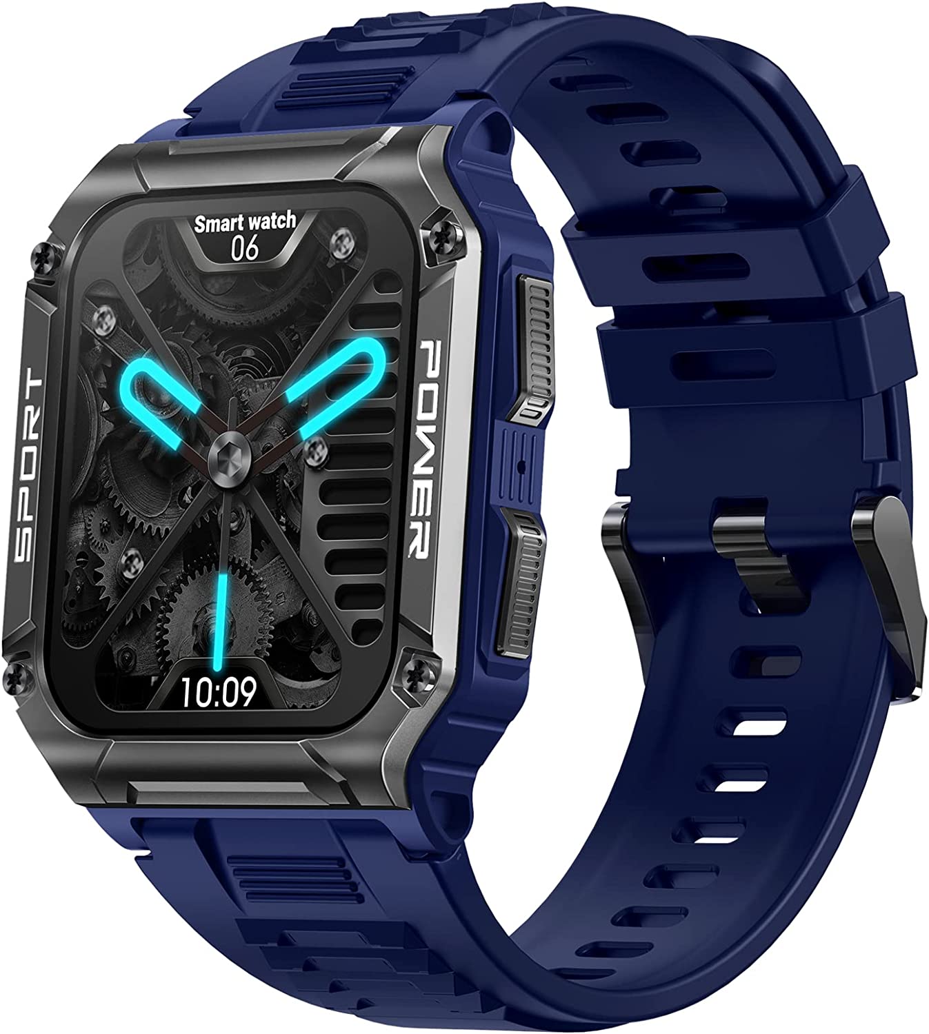 Rugged NEKTOM NX6 Smartwatch for Men - Military-Grade HD Display, Tactical Sports Watch