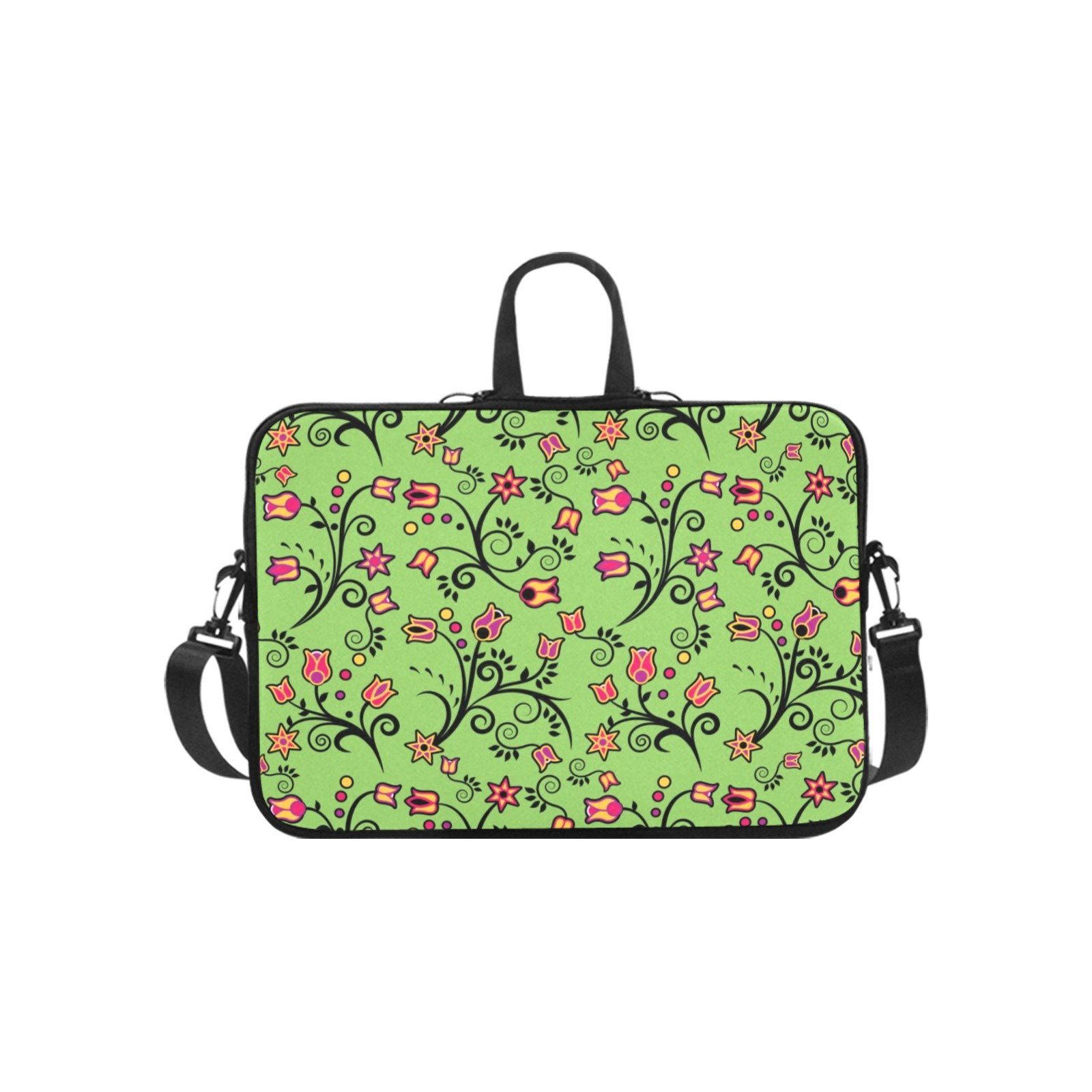 LightGreen Yellow Star Laptop Handbags 10