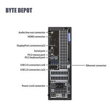Dell 6th Gen i7 Desktop PC with 8TB SSD, WiFi