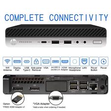 HP Mini Desktop Computer PC - Intel Core i7, 32GB RAM, m.2 SSD