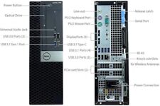 Dell High-Performance Desktop Computer - 8th Gen i5, 64GB RAM, 4TB SSD