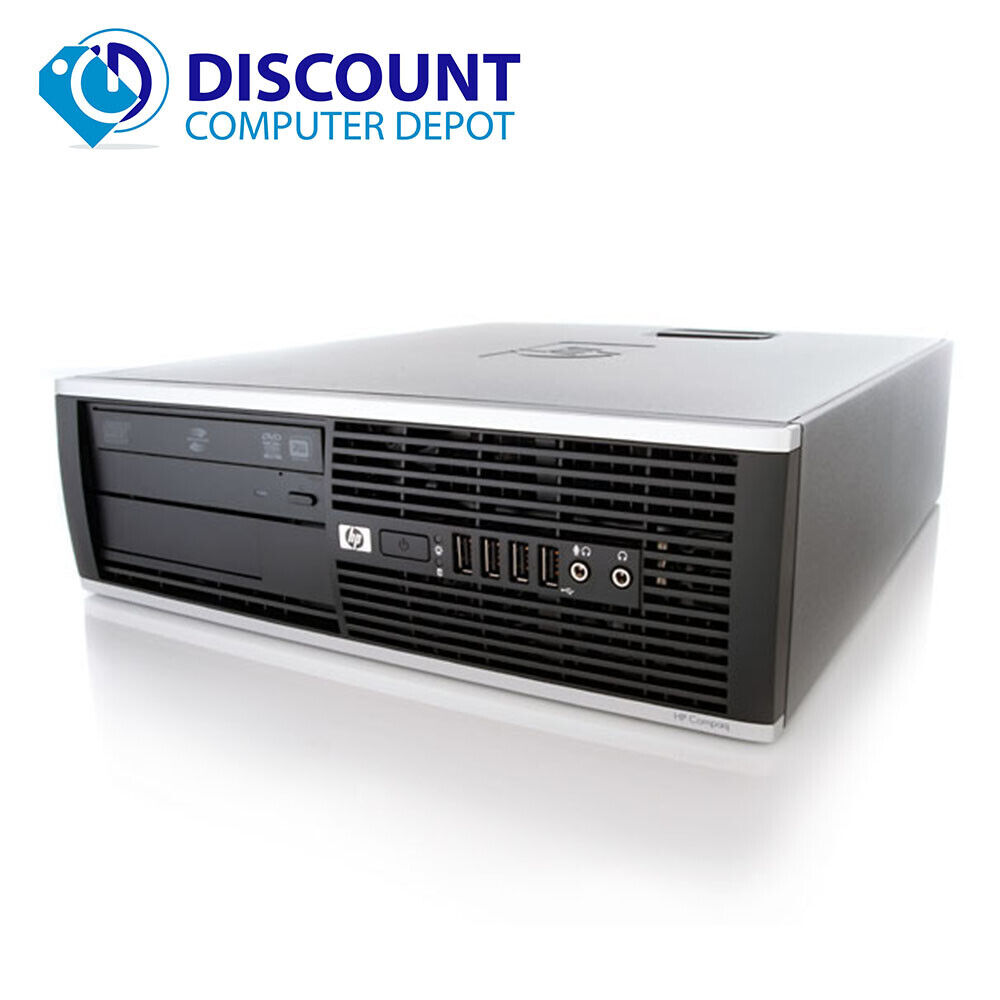HP Elite/Pro Desktop Computer with Dual 19" LCDs - High-Performance Workstation