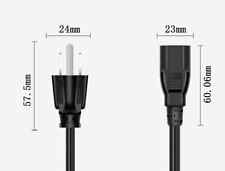 Durable 3-Prong AC Power Cord for Electronics