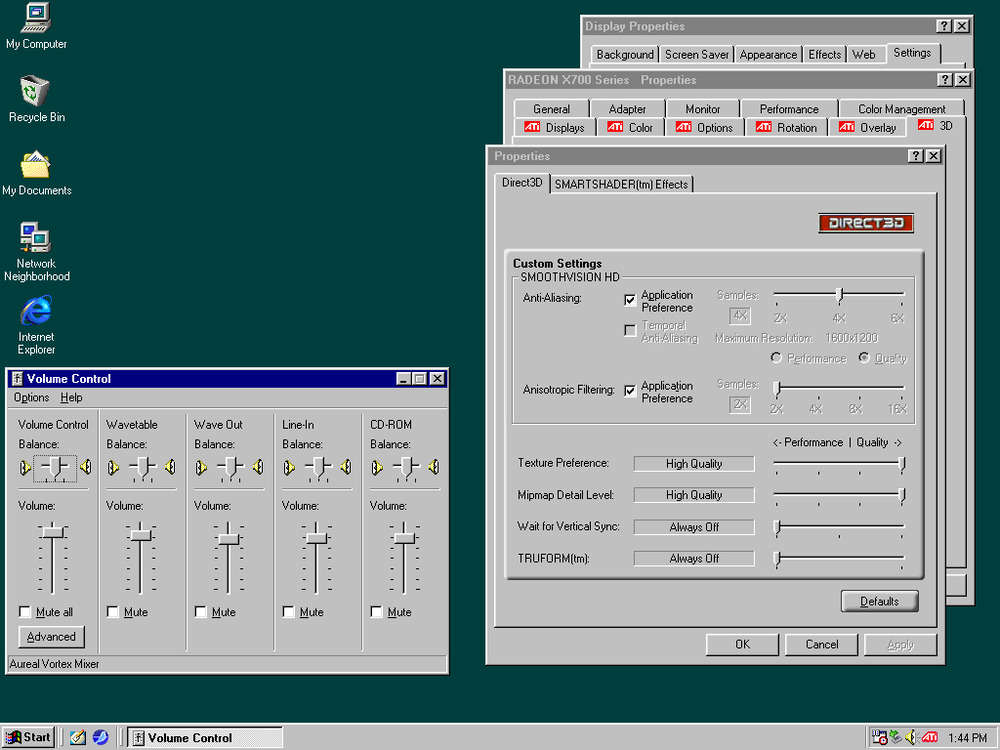 Retro Gaming PC - Windows 98/XP/DOS, 128GB SSD, OPL3 Sound, Floppy Drive