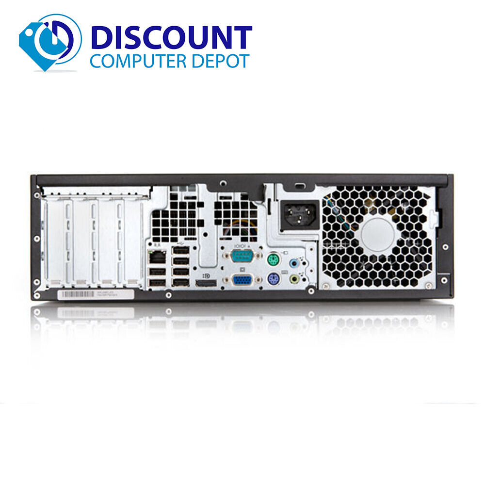 HP Elite/Pro Desktop Computer with Dual 19" LCDs - High-Performance Workstation