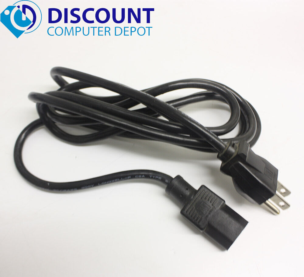 5ft 3-Prong Power Cord AC Cable for Electronics