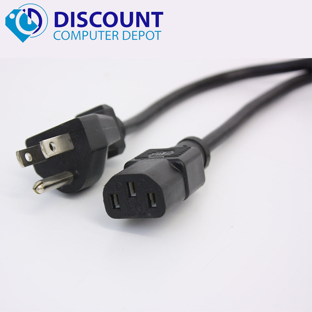 5ft 3-Prong Power Cord AC Cable for Electronics