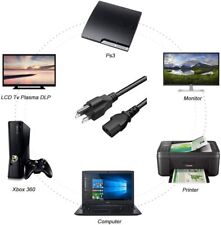 Durable 3-Prong AC Power Cord for Electronics