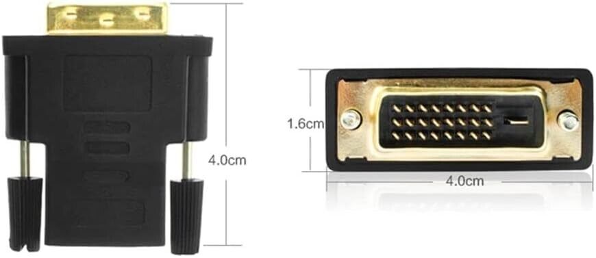 2-Pack DVI-D to HDMI Adapters for Enhanced Connectivity