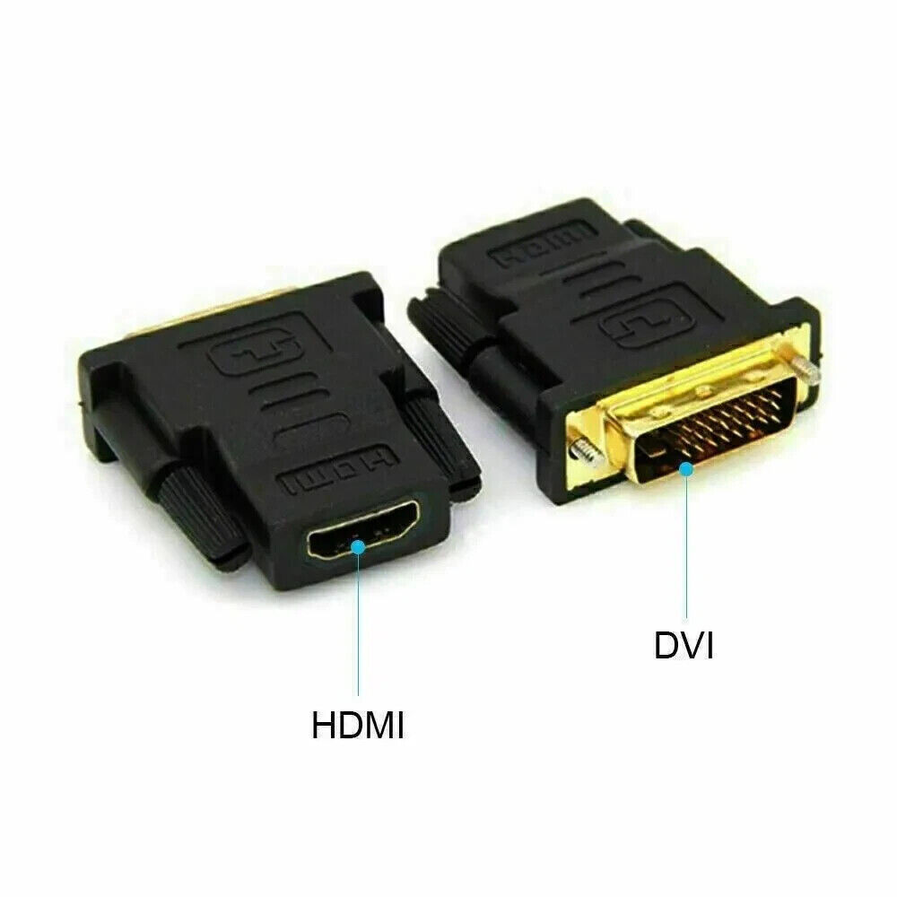 2-Pack DVI-D to HDMI Adapters for Enhanced Connectivity
