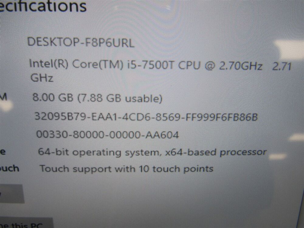 HP Elite Slice G2 USDT PC - Compact Workstation with Intel i5-7500T, 8GB RAM, 12.3" Touchscreen