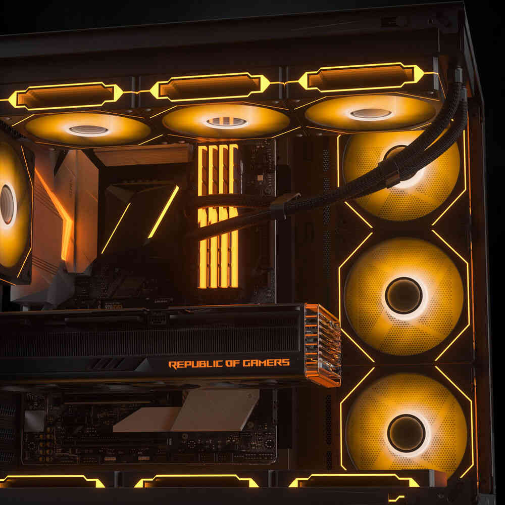 DARKROCK F120 3-in-1 120mm RGB Cooling Fan with Infinite Mirror Design