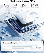 Kamrui 4K UHD MINI Office PC - Intel 12th Gen N95, 8GB RAM, 512GB SSD