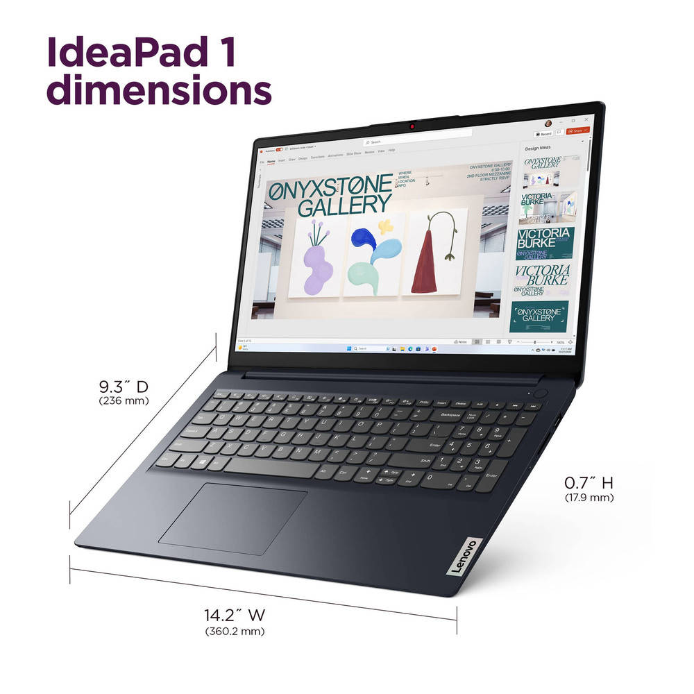 Lenovo IdeaPad 1 15.6" Laptop - AMD Ryzen 3, Full HD Display