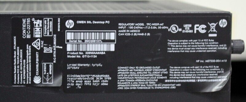HP Omen 30L Gaming Desktop PC with AMD Ryzen 7 5700G