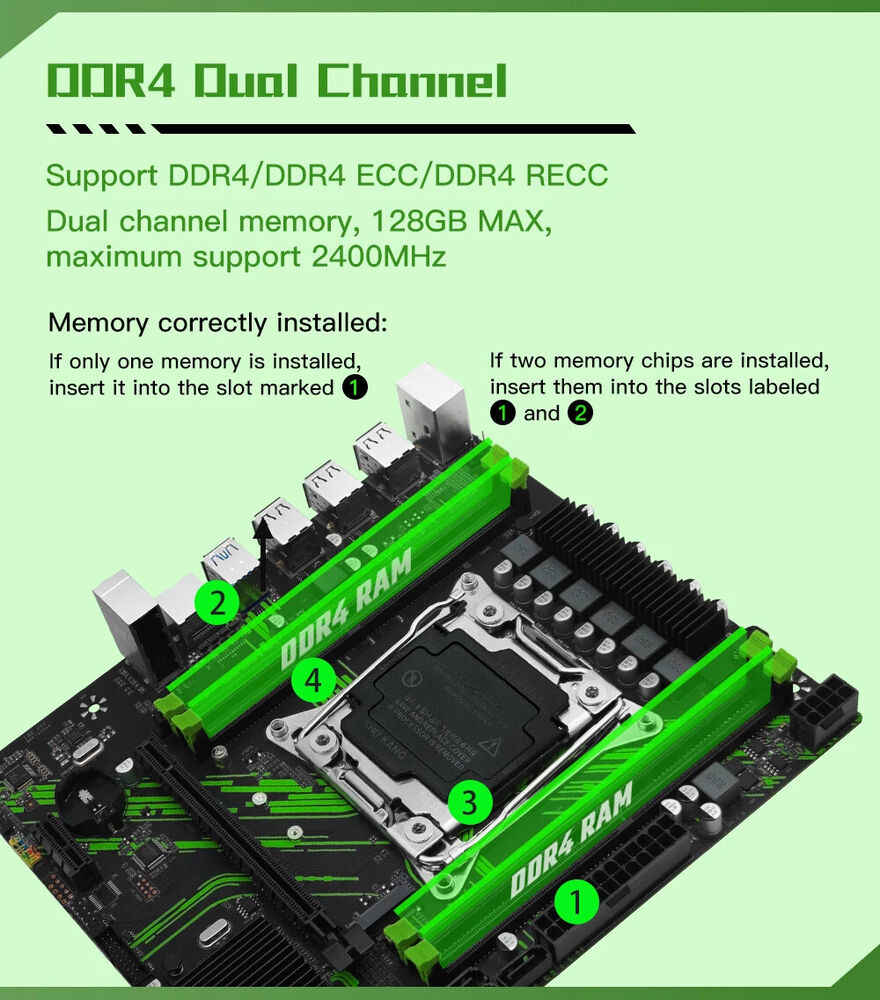 X99 Motherboard Kit with Intel Xeon E5-2680 v3, 16GB DDR4 RAM