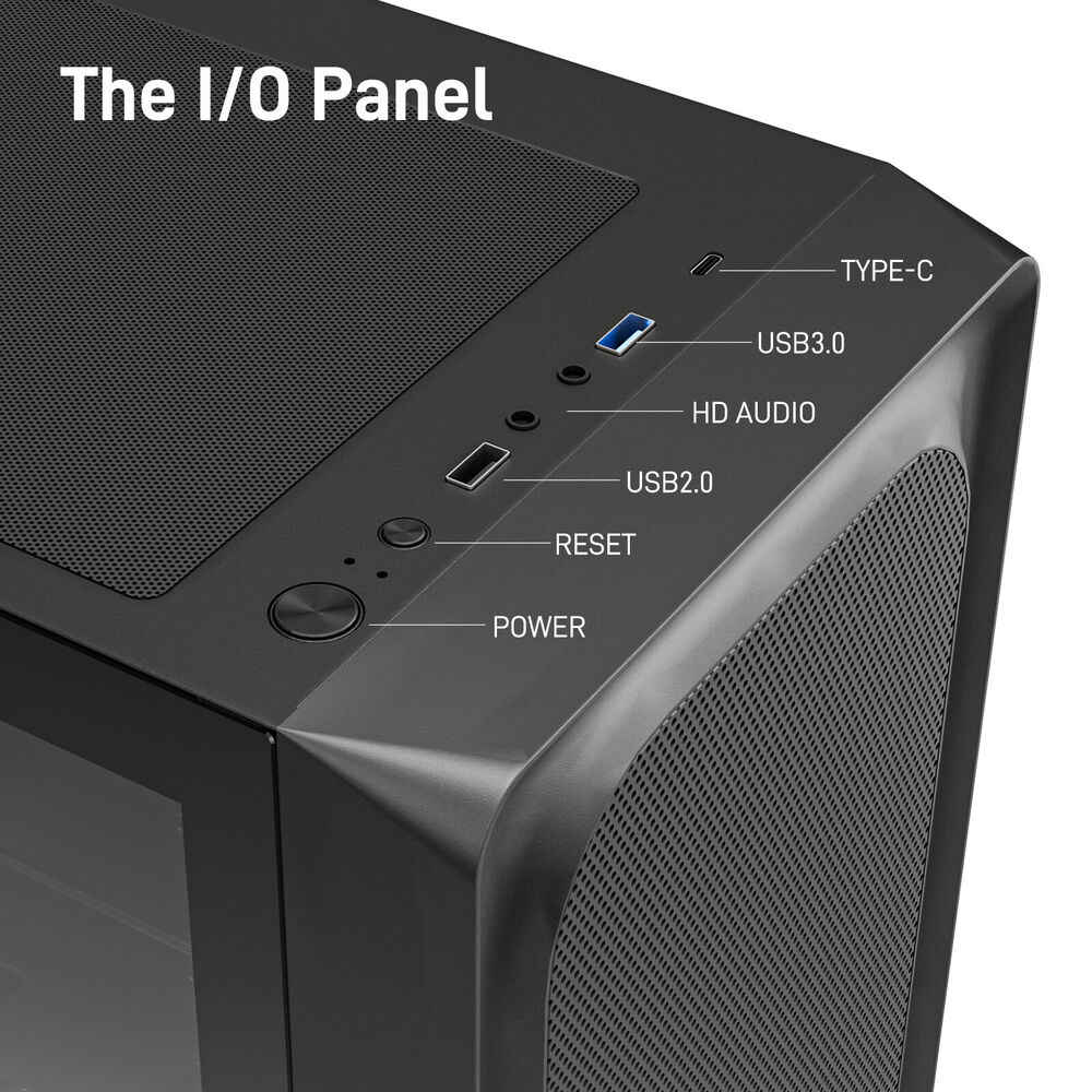 DARKROCK EC2 Black Micro-ATX Mid Tower Gaming PC Case