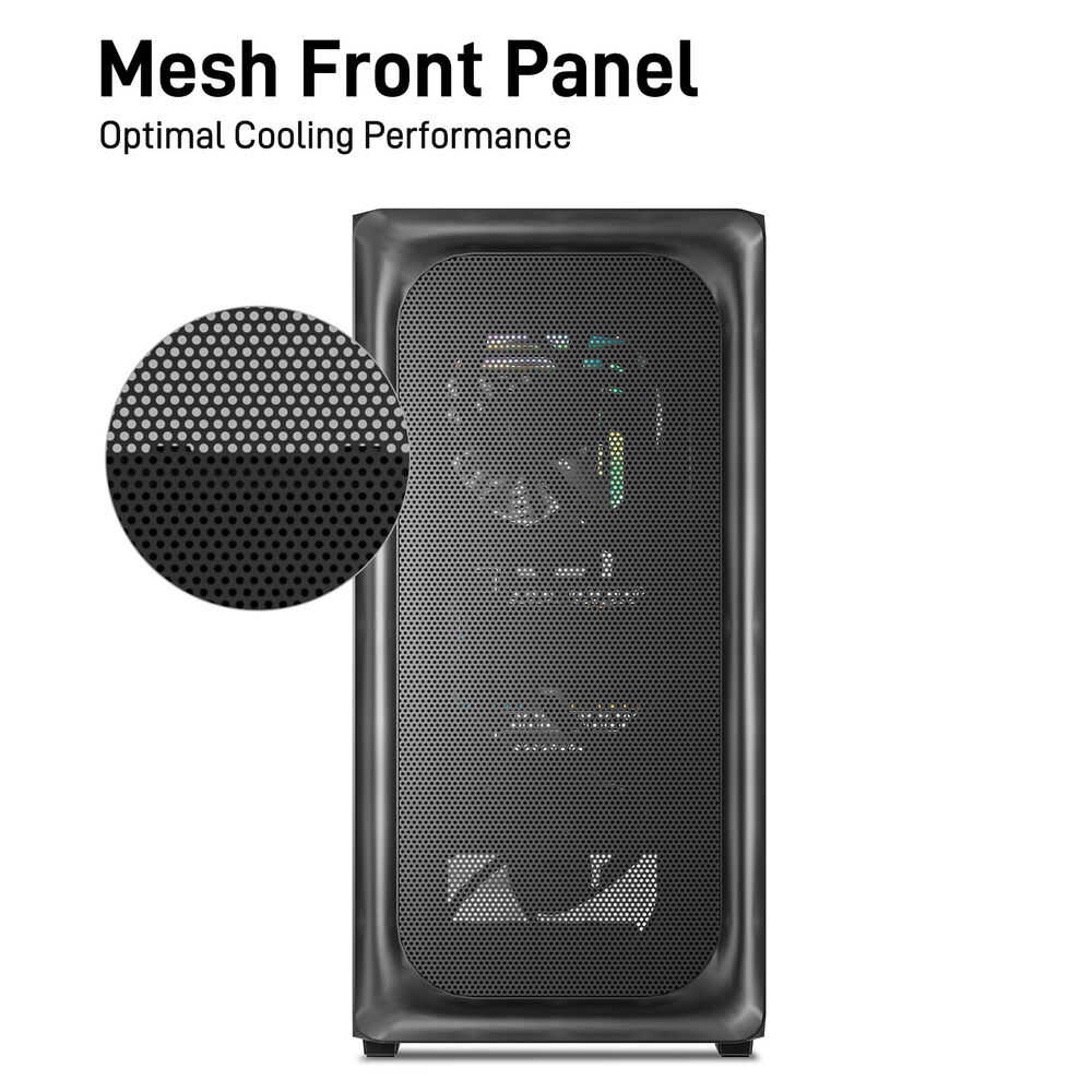 DARKROCK EC2 Black Micro-ATX Mid Tower Gaming PC Case